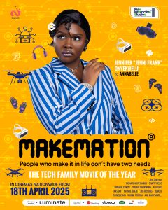 The official Character Poster for Jenni Frank in MAKEMATION.