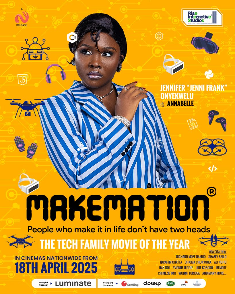 The official Character Poster for Jenni Frank in MAKEMATION.
