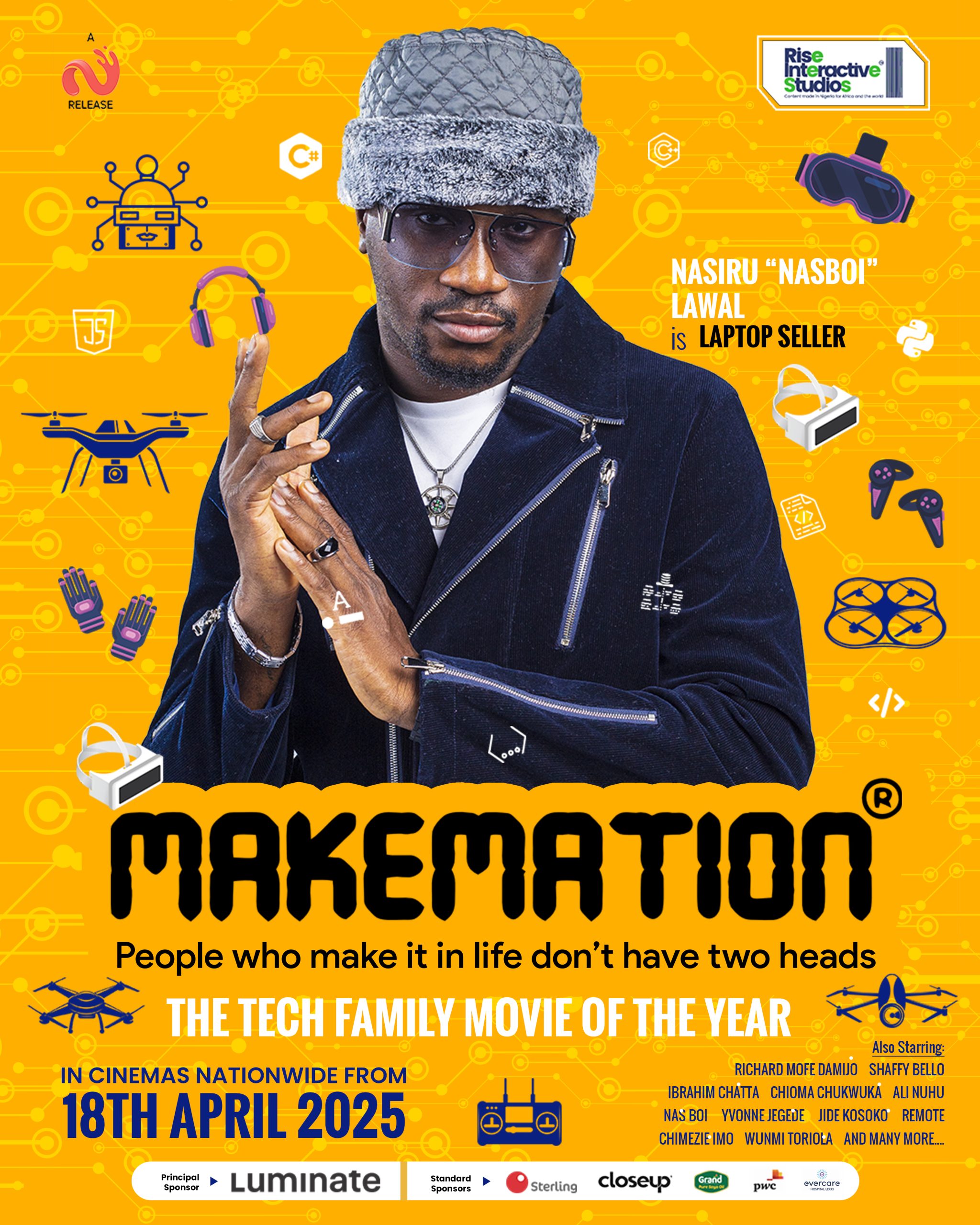 The official Character Poster for Nasboi in MAKEMATION.