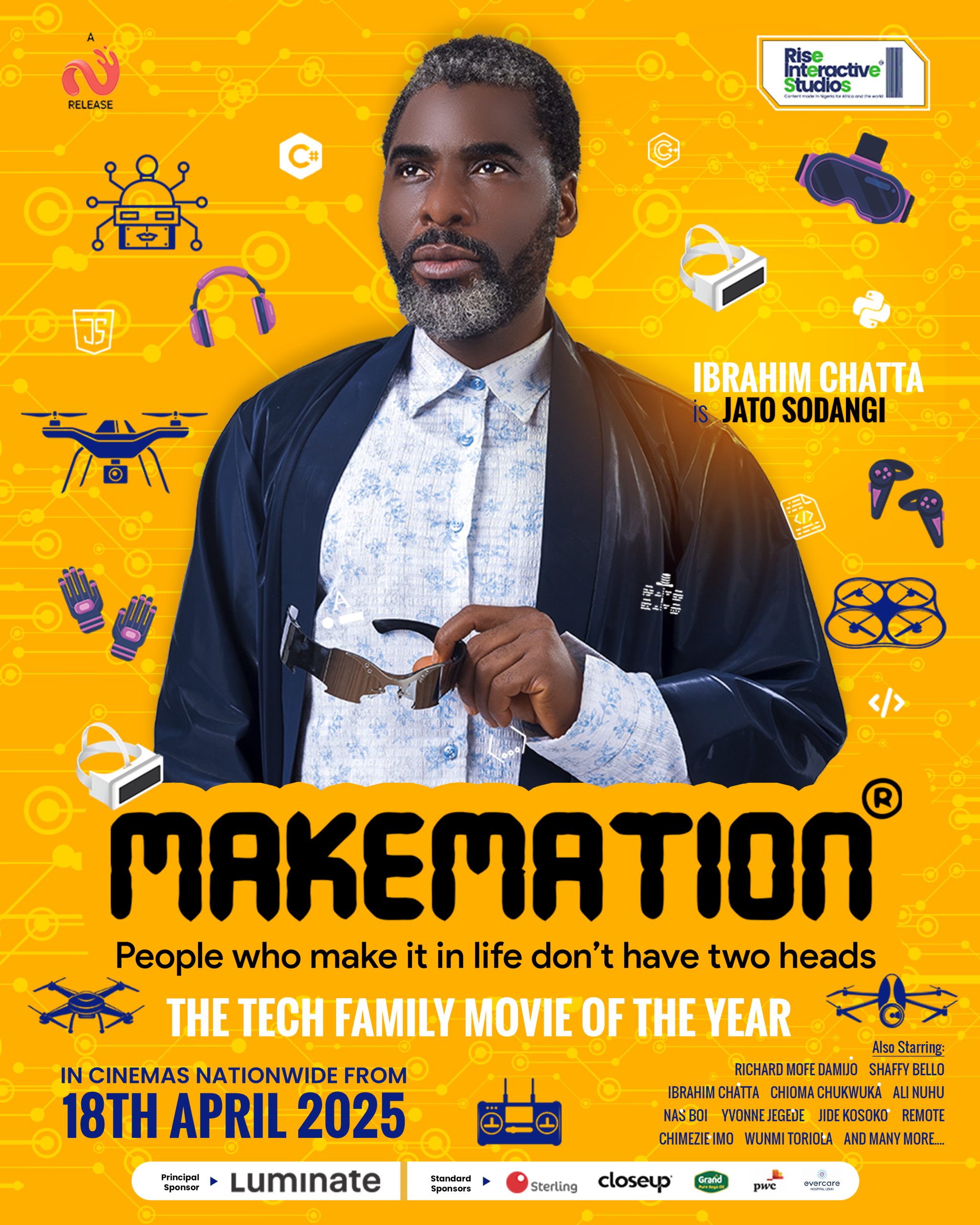 The official Character Poster for Ibrahim Chatta in MAKEMATION.