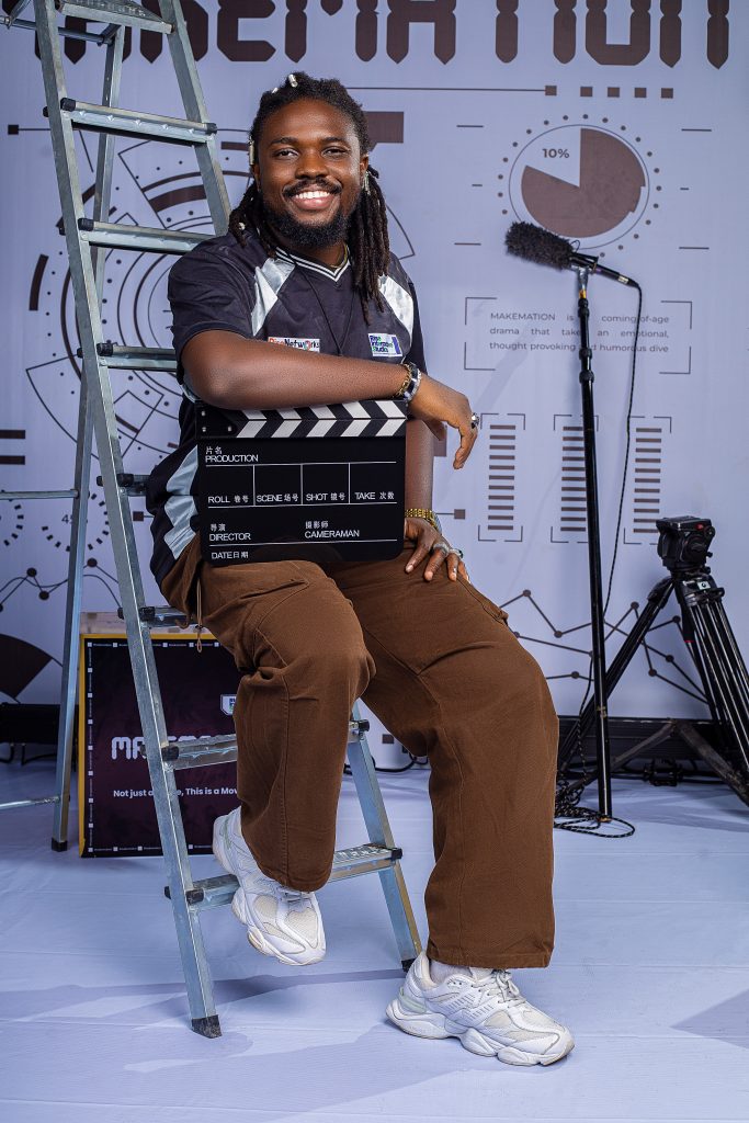 Michael "AMA Psalmist" Akinrogunde poses for his MAKEMATION Promo Shoot
