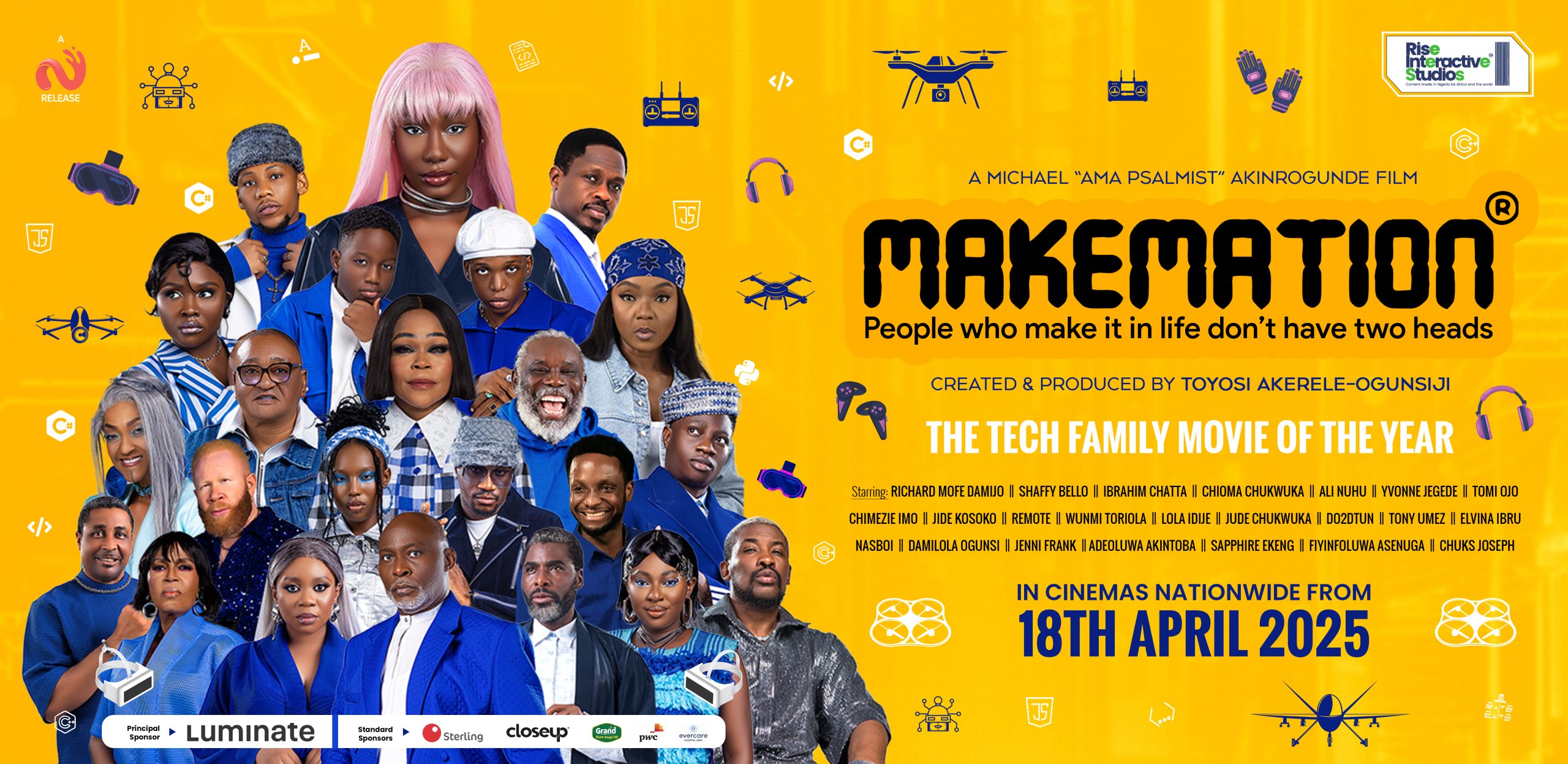 The MAKEMATION Official Banner for Promotion, complete with key cast.