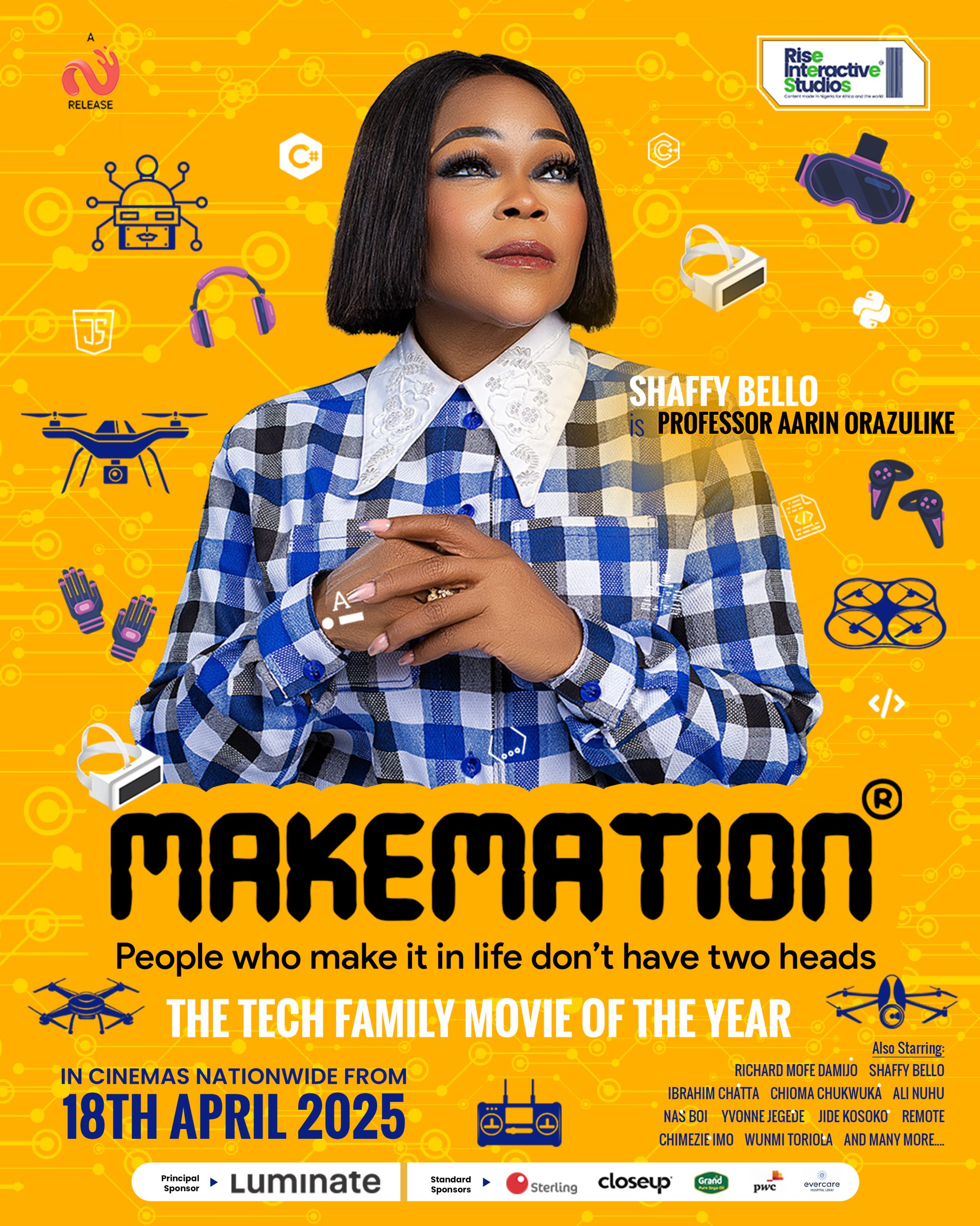 The official Poster for Shaffy Bello in MAKEMATION.