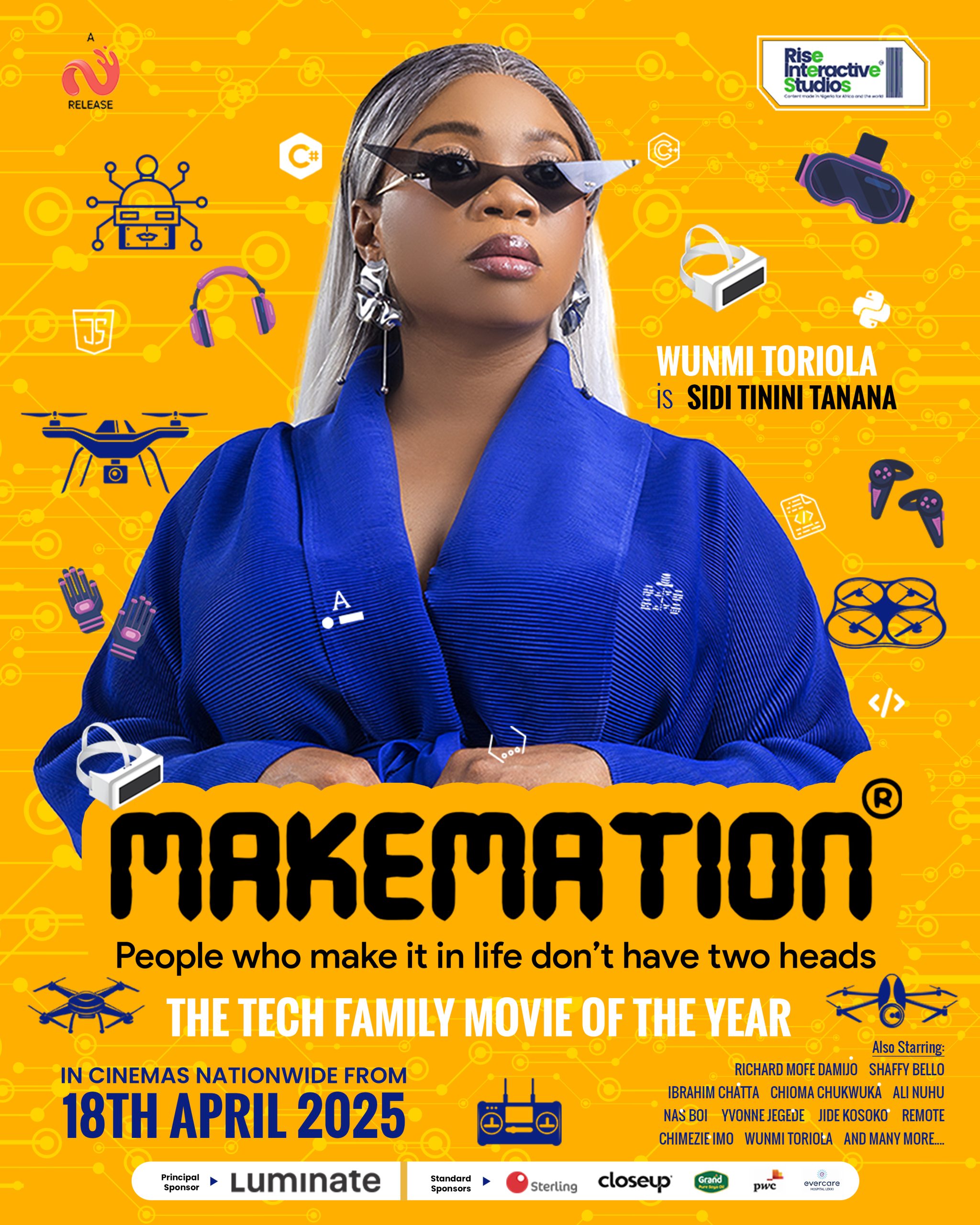 The official Character Poster for Wumi Toriola in MAEMATION.