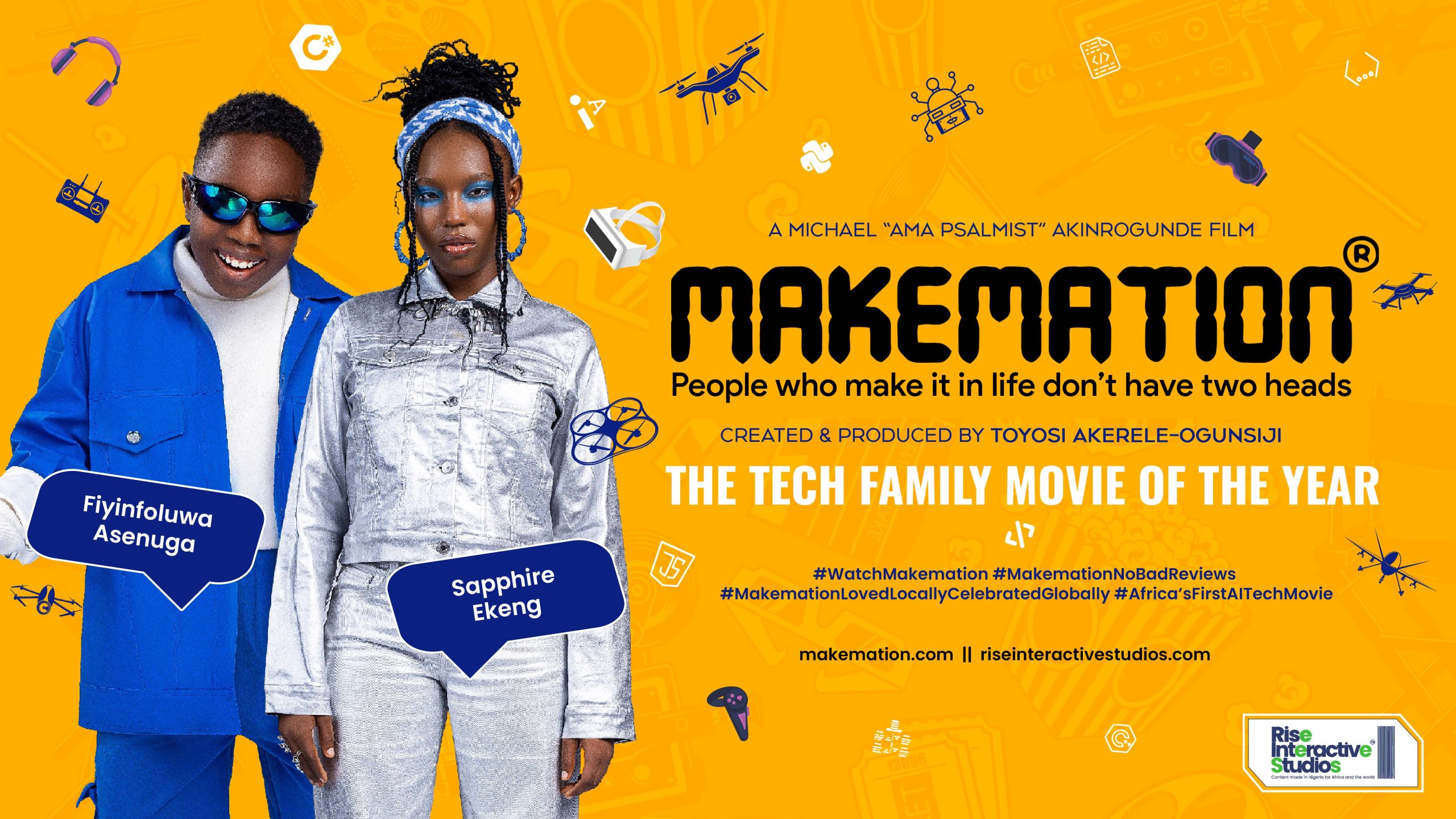 Nollywood Child Stars Fiyinfoluwa Asenuga and Sapphire Ekeng feature in MAKEMATION.