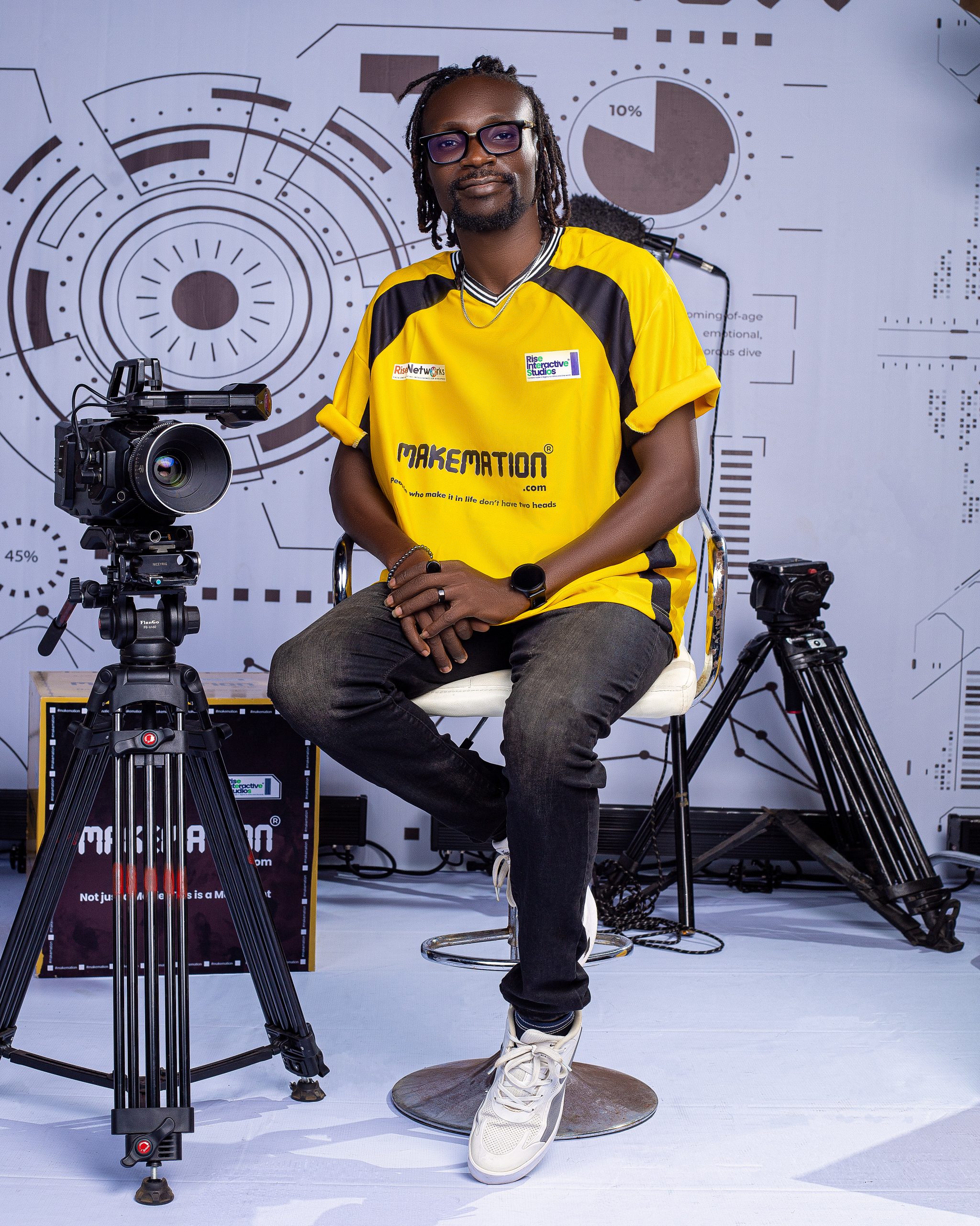 TAJ at the MAKEMATION Promo Photoshoot.