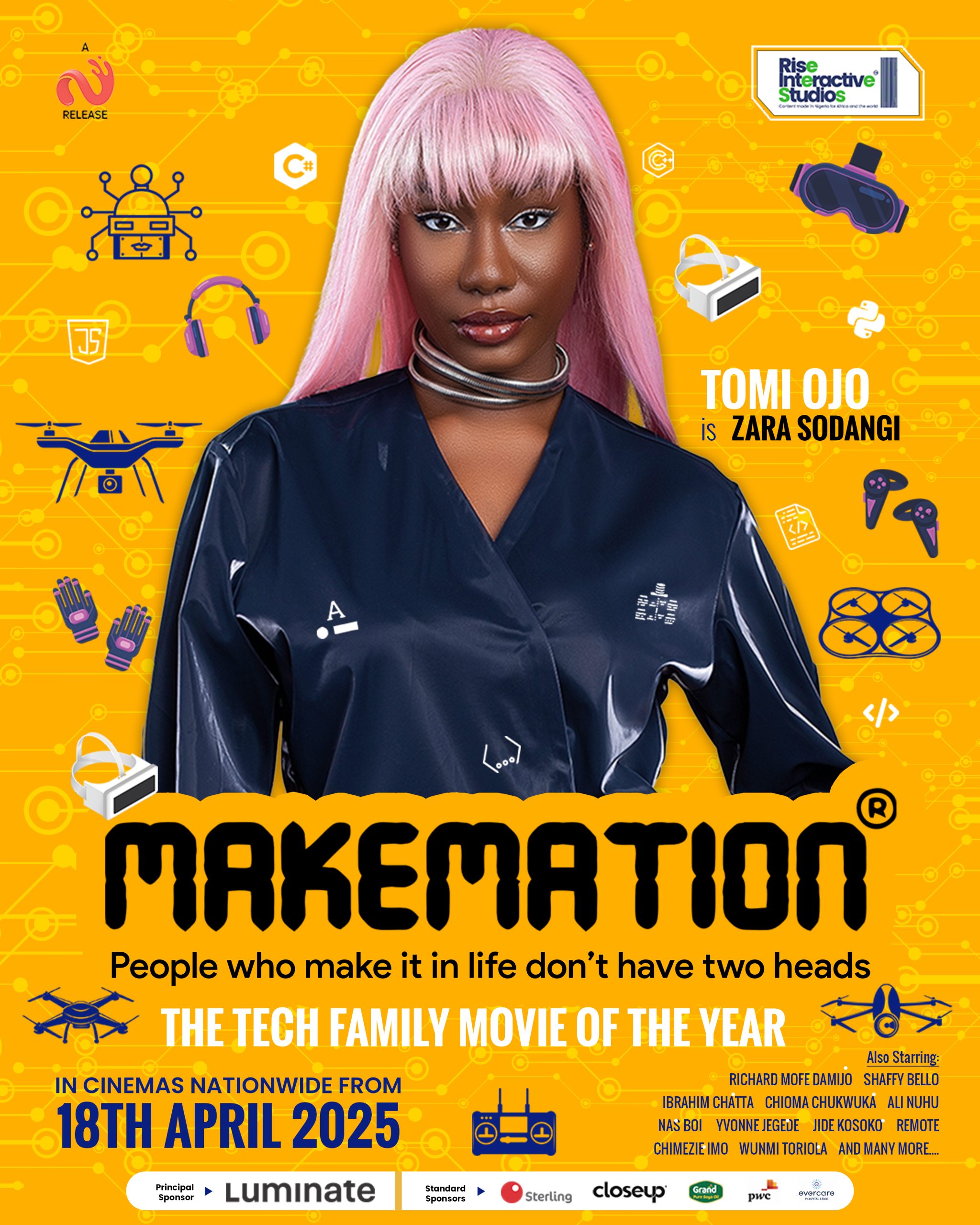Official Character poster for Tomi Ojo as Zara Sodangi in Makemation